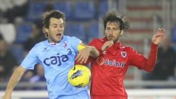 <b>HASTA EL FINAL. </b>Los jugadores del Numancia pelearon todo el partido por llevarse la victoria.