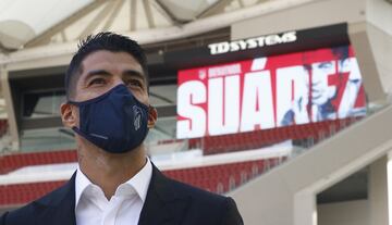 Day one for Luis Suárez with Atlético Madrid.