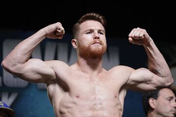 El pesaje Canelo-GGG en imágenes