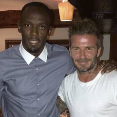 Emotiva despedida de Beckham a Bolt tras su último 100