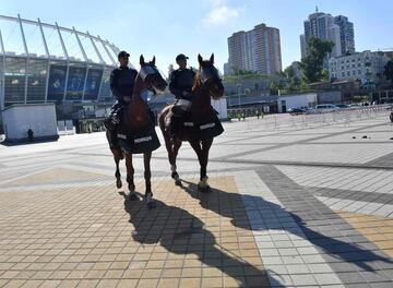 El Olímpico de Kiev se empieza a preparar para la final de la Champions