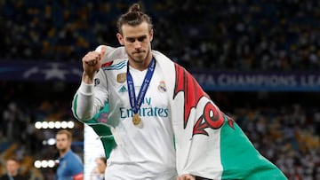 El jugador gal&eacute;s del Real Madrid, Gareth Bale, tras la final de la Champions League.