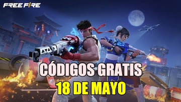 Free Fire códigos gratis 18 de mayo