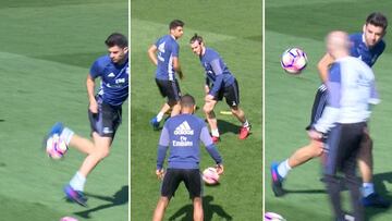 Enzo, a chip off the old block: Zidane Jr's training tricks