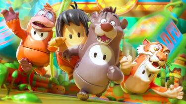 Todos los próximos disfraces y nuevas skins de Fall Guys: WWE, Fatal Fury, Godzilla, el Libro de la Selva...