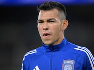 SAN DIEGO, CALIFORNIA - NOVEMBER 29: Hirving Lozano #11 of the San Diego FC looks on during warmups prior to the Audi 2025 MLS Cup western conference final match between San Diego FC and Vancouver Whitecaps FC at Snapdragon Stadium on November 29, 2025 in San Diego, California. Orlando Ramirez/Getty Images/AFP (Photo by Orlando Ramirez / GETTY IMAGES NORTH AMERICA / Getty Images via AFP)