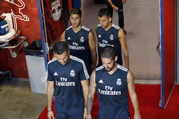 Real Madrid train at the Red Bull Arena in New Jersey