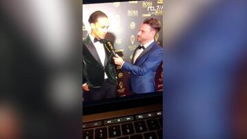 'Troleo' histórico de Van Dijk a Cristiano en el Balón de Oro: "¿De verdad era un rival?"