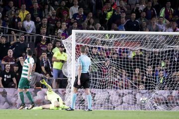 3-0. Denis Suárez marcó el tercer gol.