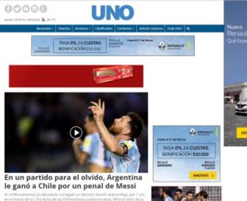La crítica visión de la prensa argentina del triunfo