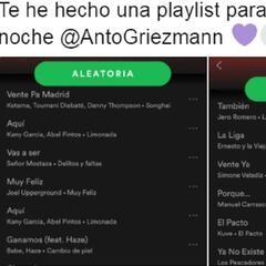 Envían a Griezmann una playlist con un mensaje oculto