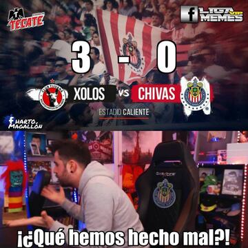 Los memes disfrutan la derrota de Chivas en la Liga MX