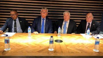 Junta de Accionistas delebrada el 29 de abril de 2019. De izquierda a derecha Abdallah Ben Barek, Francisco Martín Aguilar, Antonio Aguilera y Javier Olmedo.