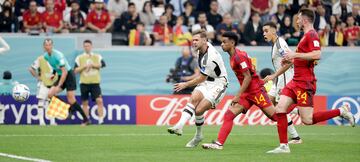 1-1. Niclas Füllkrug, delantero de la selección alemana, anota el tanto del empate en el minuto 83 tras una indecisión de la defensa española.
