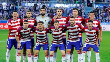 Once del Granada en Vitoria.