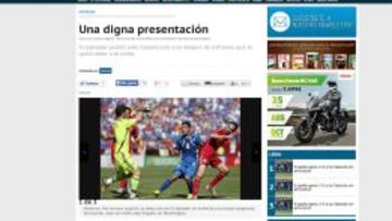 La prensa salvadoreña, aliviada porque España no goleó