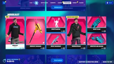 The world's most subscribed YouTuber hits Fortnite: these are MrBeast's outfits
