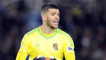 Rulli con la Real Sociedad. 