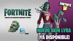 Fortnite: Pack de Desafío de Serpiente Pétrea (skin Lyra) ya disponible; precio y contenidos