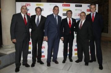 Premios AS 2014. Ángel García Colín, Juan Cantón, Manuel MIrat, Enrique García Candelas, Alfredo Relaño e Ignacio Soto.