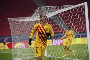 0-1. Antoine Griezmann celebró el primer gol.