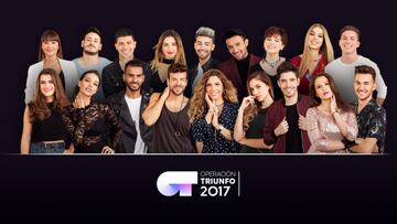 Los 18 concursantes de OT2017.