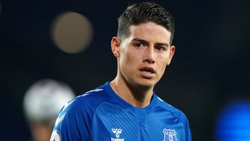 Everton busca alargar contrato de James Rodríguez