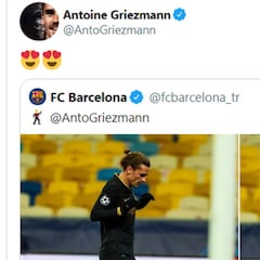 El mensaje de Griezmann tras conocer su suplencia y el de después tras marcar en Kiev
