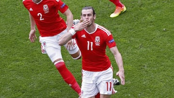 Bale opens the scoring for Wales