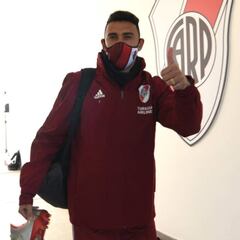 El plantel de River se entrenó en el hotel con un corredor seguro