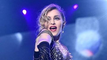Madonna durante un concierto.