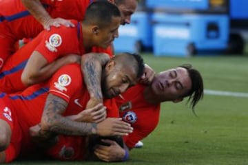 En cuartos de final la Roja despejó todas las dudas con una inolvidable goleada ante los aztecas. Marcaron Vargas (4), Puch (2) y Alexis.