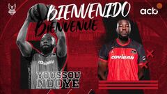 Cartel anunciador con el fichaje de Ndoye.