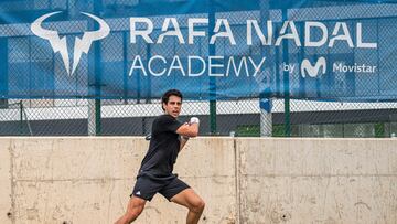 Jaume Munar, en la Rafa Nadal Academy.