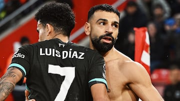 Mohamed Salah elogió a Luis Díaz.