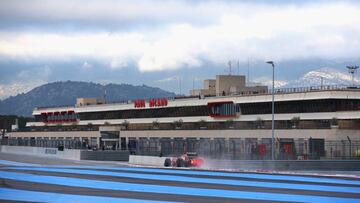 Vettel en unos entrenamientos en Paul Ricard.