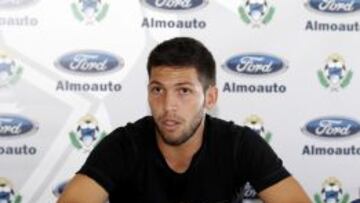Pacheco, jugador del Alcorcón.