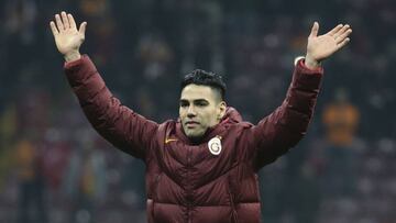 Falcao García tras un partido con Galatasaray.