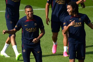 Mbappé recently returned to training with PSG.