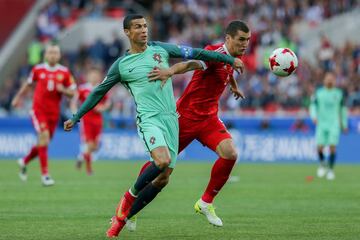 Cristiano Ronaldo y Viktor Vasin.