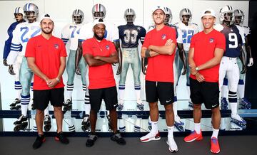 Koke, Lemar, Morata y Marcos Llorente disfrutaron a lo grande visitando las instalaciones de los Dallas Cowboys.