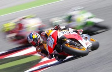 Dani Pedrosa durante la sesión de clasificación del GP de San Marino