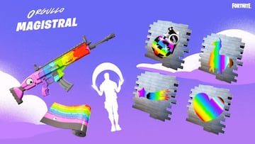 Todas las recompensas gratuitas de Orgullo Magistral en Fortnite