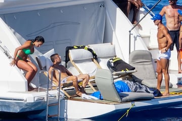 Cristiano Ronaldo y Georgina Rodríguez disfrutaron en las Islas Baleares de sus vacaciones.