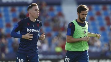 Carlos Clerc y Miramón, jugadores del Levante.