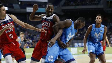 13/10/19 BALONCESTO PARTIDO ACB ENDESA 
 MOVISTAR ESTUDIANTES BAXI MANRESA
 JUAN PALACIOS
 JORDAN SAKHO
 