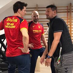 Arpad Sterbik, con la Selección pero esta vez sólo de visita