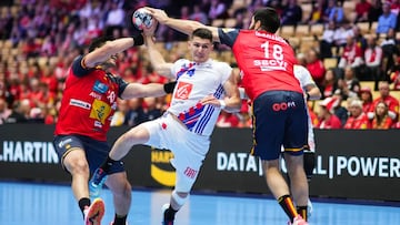 , Spain vs France, EHF Men's Euro 2026, Herning, Denmark, 26.01.2026, Mandatory Credit © Eva Manhart / kolektiff