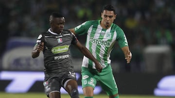 Daniel Bocanegra durante la final de la Copa Águila 2018 entre Atlético Nacional y Once Caldas
