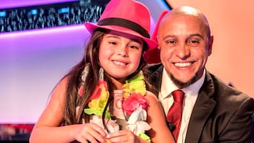 Roberto Carlos y su hija Manuela en Jugando con las estrellas de La 1 de TVE